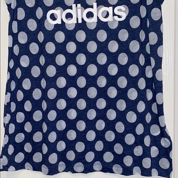 Adidas Tank Top Muscle Tee Blue/White S - Picture 4 of 8